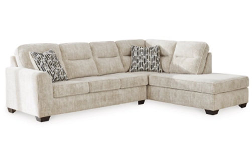 Signature Design by Ashley Lonoke 2-Piece Sectional with Chaise-Parchment