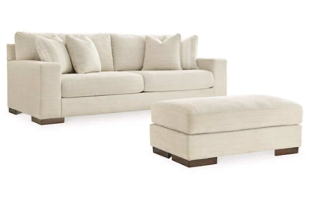 Signature Design by Ashley Maggie Sofa and Ottoman-Birch