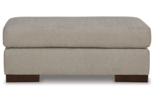 Signature Design by Ashley Maggie Oversized Chair and Ottoman-Flax