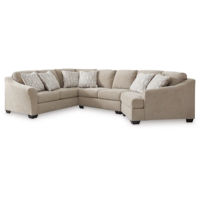 Signature Design by Ashley Brogan Bay 3-Piece Sectional with Cuddler-Cork