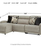 Colleyville 3-Piece Power Reclining Sectional with Chaise-Stone