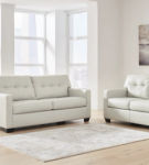 Signature Design by Ashley Belziani Sofa and Loveseat-Coconut