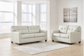 Signature Design by Ashley Belziani Sofa and Loveseat-Coconut