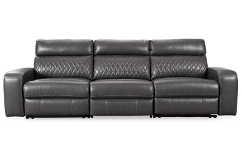 Signature Design by Ashley Samperstone 3-Piece Power Reclining Sectional Sofa