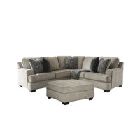 Signature Design by Ashley Bovarian 2-Piece Sectional with Ottoman-Stone