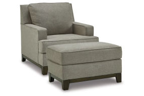 Signature Design by Ashley Kaywood Chair and Ottoman-Granite