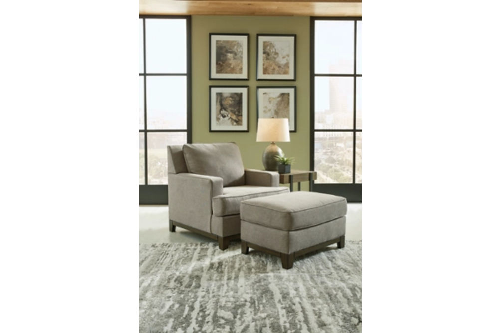 Signature Design by Ashley Kaywood Chair and Ottoman-Granite