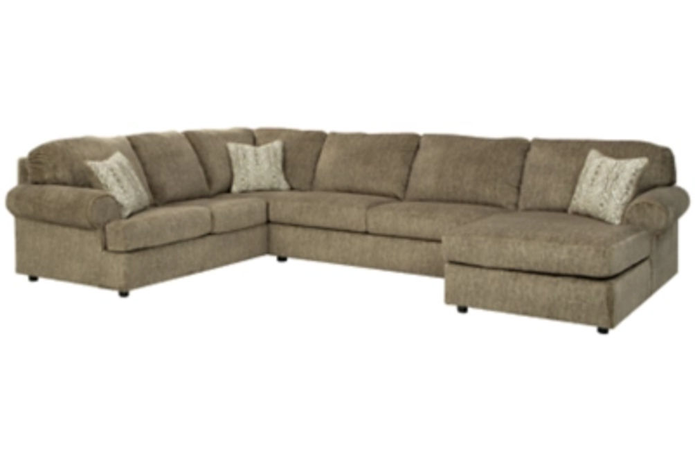 Signature Design by Ashley Hoylake 3-Piece Sectional with Chaise-Chocolate