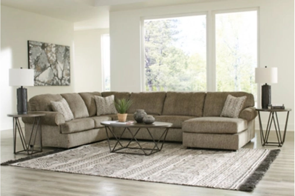 Signature Design by Ashley Hoylake 3-Piece Sectional with Chaise-Chocolate