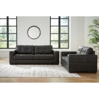 Signature Design by Ashley Luigi Sofa and Loveseat-Thunder