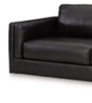 Signature Design by Ashley Amiata Sofa and Oversized Chair-Onyx