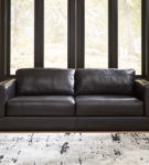 Signature Design by Ashley Amiata Sofa and Oversized Chair-Onyx