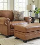 Signature Design by Ashley Carianna Oversized Chair and Ottoman-Caramel