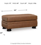 Signature Design by Ashley Carianna Oversized Chair and Ottoman-Caramel