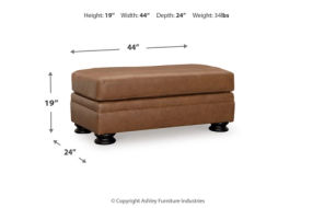 Signature Design by Ashley Carianna Oversized Chair and Ottoman-Caramel