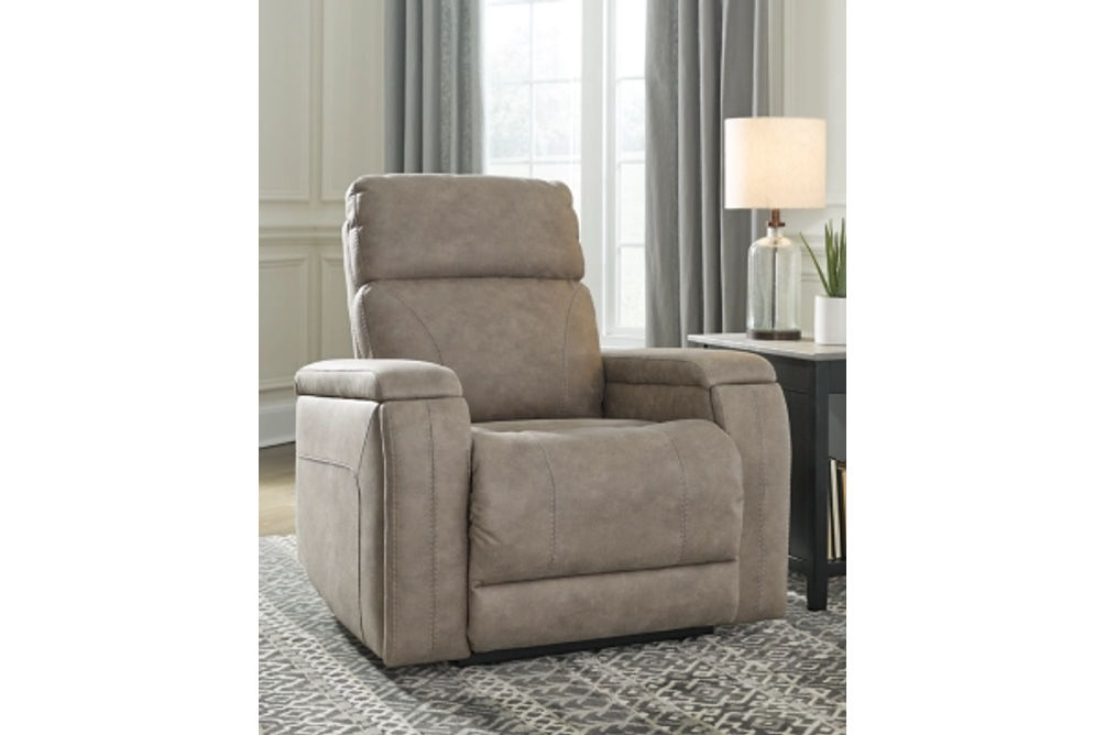 Signature Design by Ashley Rowlett Power Recliner-Fog