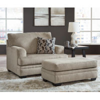 Signature Design by Ashley Stonemeade Oversized Chair and Ottoman