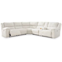 Signature Design by Ashley Keensburg 3-Piece Power Reclining Sectional-Linen