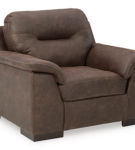 Signature Design by Ashley Maderla Sofa, Loveseat, Chair and Ottoman-Walnut