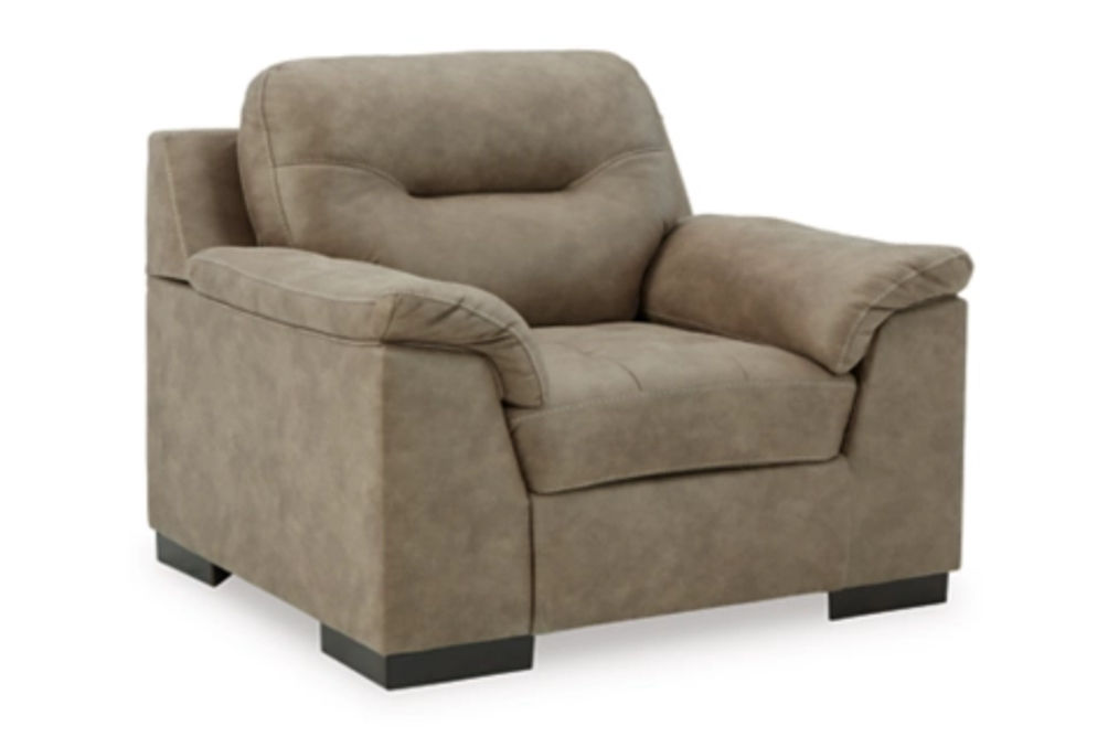 Signature Design by Ashley Maderla Sofa, Loveseat, Chair and Ottoman-Pebble