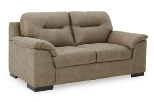 Signature Design by Ashley Maderla Sofa, Loveseat and Chair-Pebble