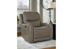 Signature Design by Ashley Galahad Power Recliner-Sandstone