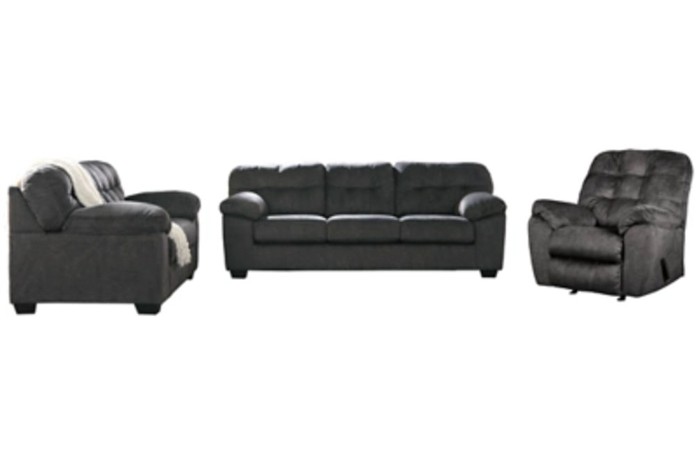 Signature Design by Ashley Accrington Sofa and Loveseat with Recliner