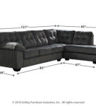 Signature Design by Ashley Accrington 2-Piece Sectional with Ottoman-Granite