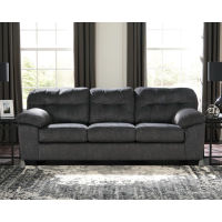 Signature Design by Ashley Accrington Sofa with Recliner-Granite