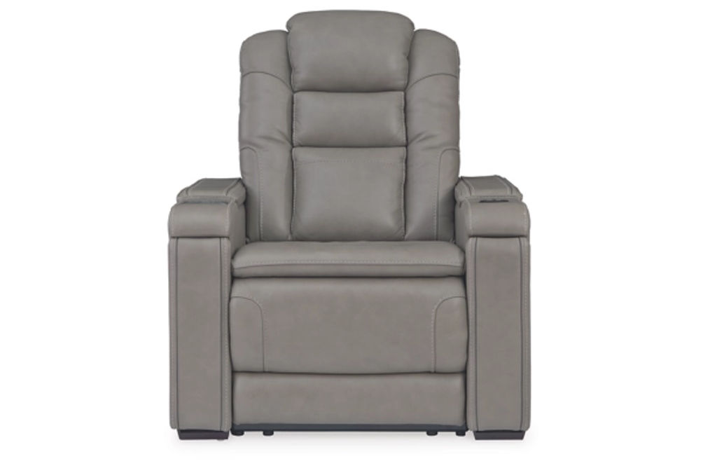 Signature Design by Ashley Boerna Power Recliner-Gray