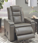 Signature Design by Ashley Boerna Power Recliner-Gray