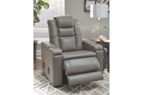 Signature Design by Ashley Boerna Power Recliner-Gray