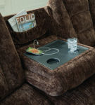 Signature Design by Ashley Soundwave Reclining Sofa and Loveseat-Chocolate