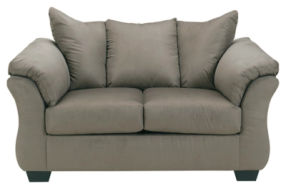 Signature Design by Ashley Darcy Sofa, Loveseat and Recliner-Cobblestone