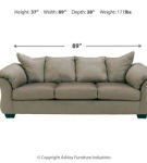 Signature Design by Ashley Darcy Sofa, Loveseat and Recliner-Cobblestone