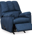 Signature Design by Ashley Darcy Sofa Chaise and Recliner-Blue