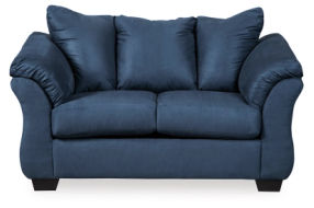 Signature Design by Ashley Darcy Loveseat and 2 Chairs-Blue