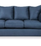 Signature Design by Ashley Darcy Sofa, Loveseat and Recliner-Blue