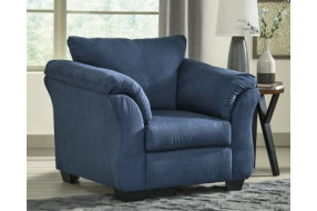 Signature Design by Ashley Darcy Loveseat and 2 Chairs-Blue