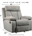 Signature Design by Ashley Mitchiner Reclining Sofa with Recliner-Fog