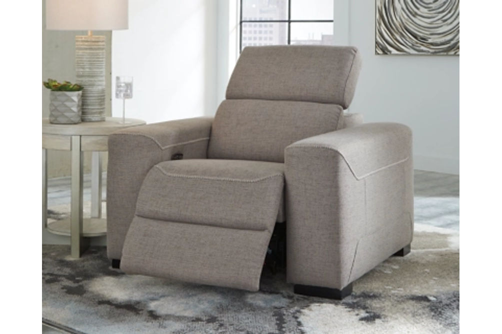 Signature Design by Ashley Mabton Power Recliner-Gray