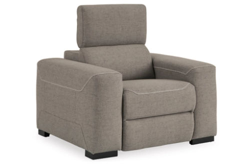 Signature Design by Ashley Mabton Power Recliner-Gray