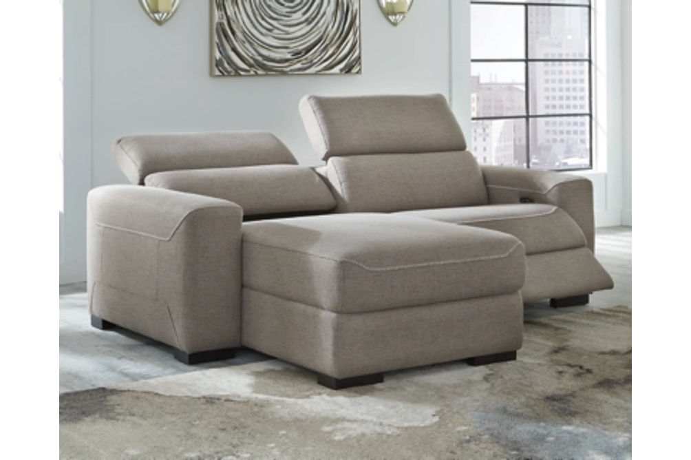 Signature Design by Ashley Mabton 2-Piece Power Reclining Sectional with Chaise
