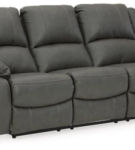 Signature Design by Ashley Calderwell Power Reclining Sofa and Loveseat-Gray