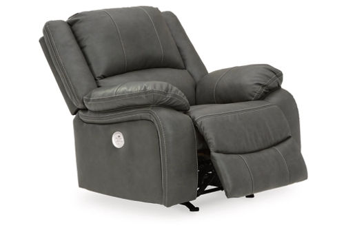 Signature Design by Ashley Calderwell Power Recliner-Gray