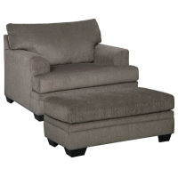 Signature Design by Ashley Dorsten Oversized Chair and Ottoman-Slate