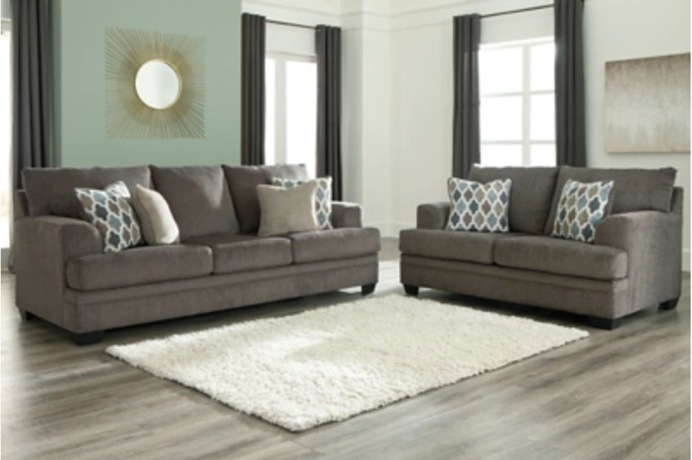 Signature Design by Ashley Dorsten Sofa Sleeper and Loveseat-Slate