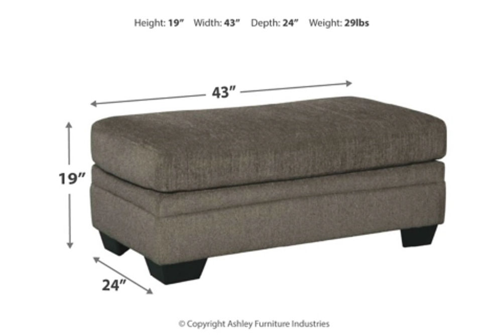 Signature Design by Ashley Dorsten Sofa Chaise with Chair and Ottoman-Slate