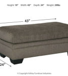 Signature Design by Ashley Dorsten Sofa Chaise with Chair and Ottoman-Slate