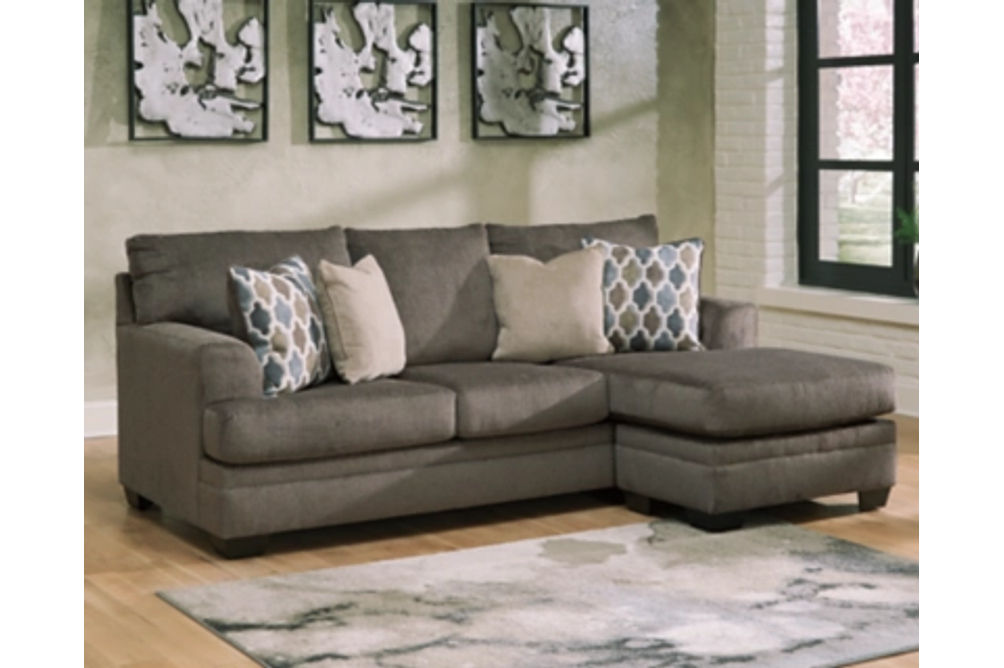 Signature Design by Ashley Dorsten Sofa Chaise, Recliner and Ottoman-Slate